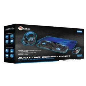 ערכת גיימינג Dragon Gaming Combo Pack שחור/כחול