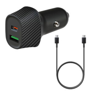 מטען רכב Mower 38W כולל כבל USB-C to Lightning