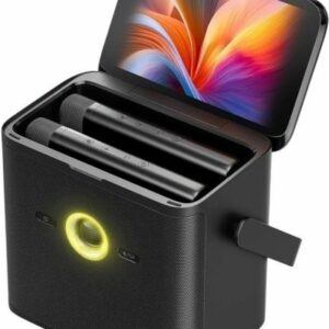 מערכת קריוקי ניידת 80W עם מסך מגע "7 ושני מיקרופונים אלחוטיים Ikarao Shell S3 -