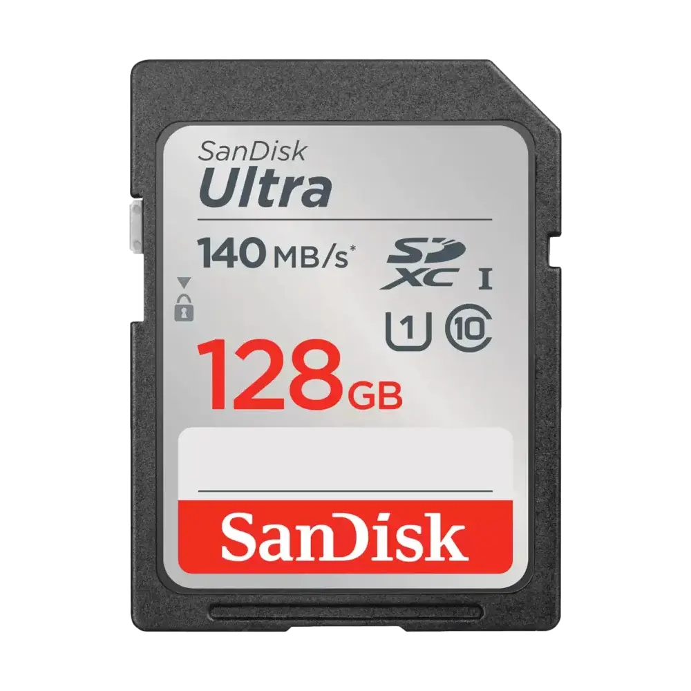 כרטיס זיכרון 128 SanDisk Ultra  – מהירות 140MB